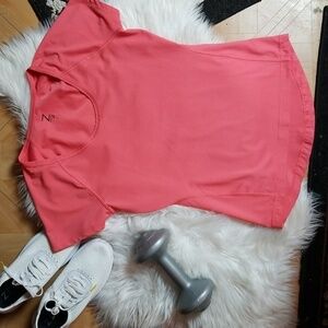 ZELLA | Coral Scoop Neck Athletic Top Short Sleeved Size Small